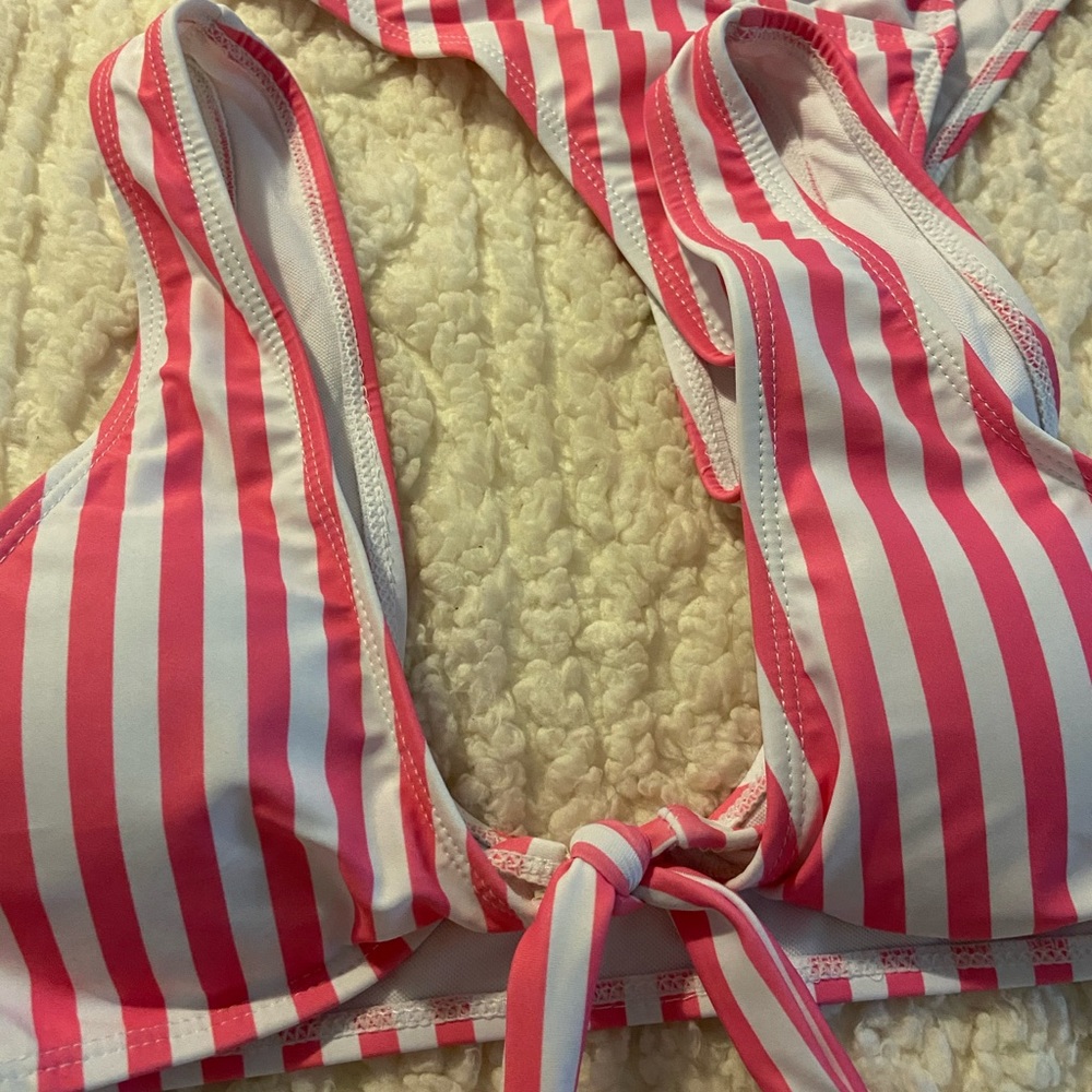 Shein striped bathing suit set
